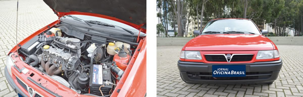 O motor de 2 litros e 116 cv já era um velho conhecido nos Vectra GLS e CD; trazia injeção eletrônica Bosch Motronic M.1.5 / A dianteira recebeu um ótimo tratamento estético, o “V” estilizado em cromado diz que a grade é proveniente dos modelos ingleses Vauxhall